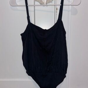 Free People Black Bodysuit